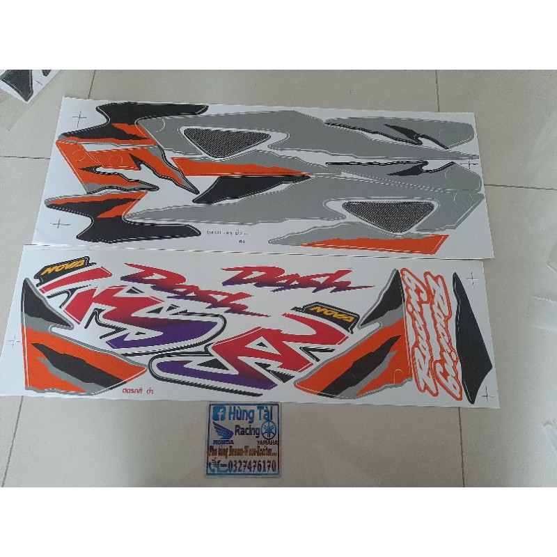 bộ tem xe NOVA dash racing hàng thái xịn cực đẹp