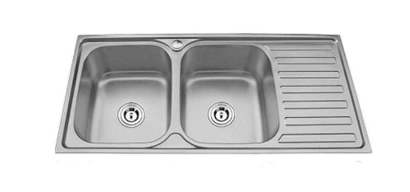 CHẬU CHÉN 2 HỌC 1 CÁNH INOX 304