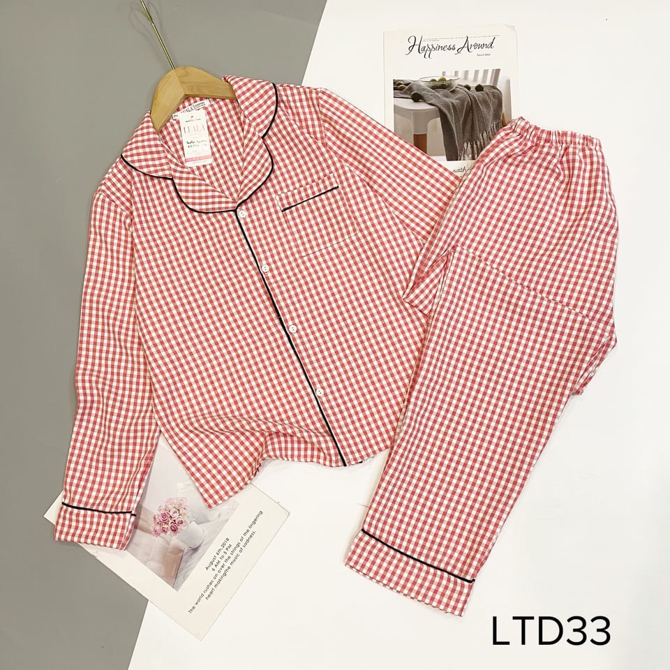 Bộ pijama lụa mango tay dài cao cấp có size