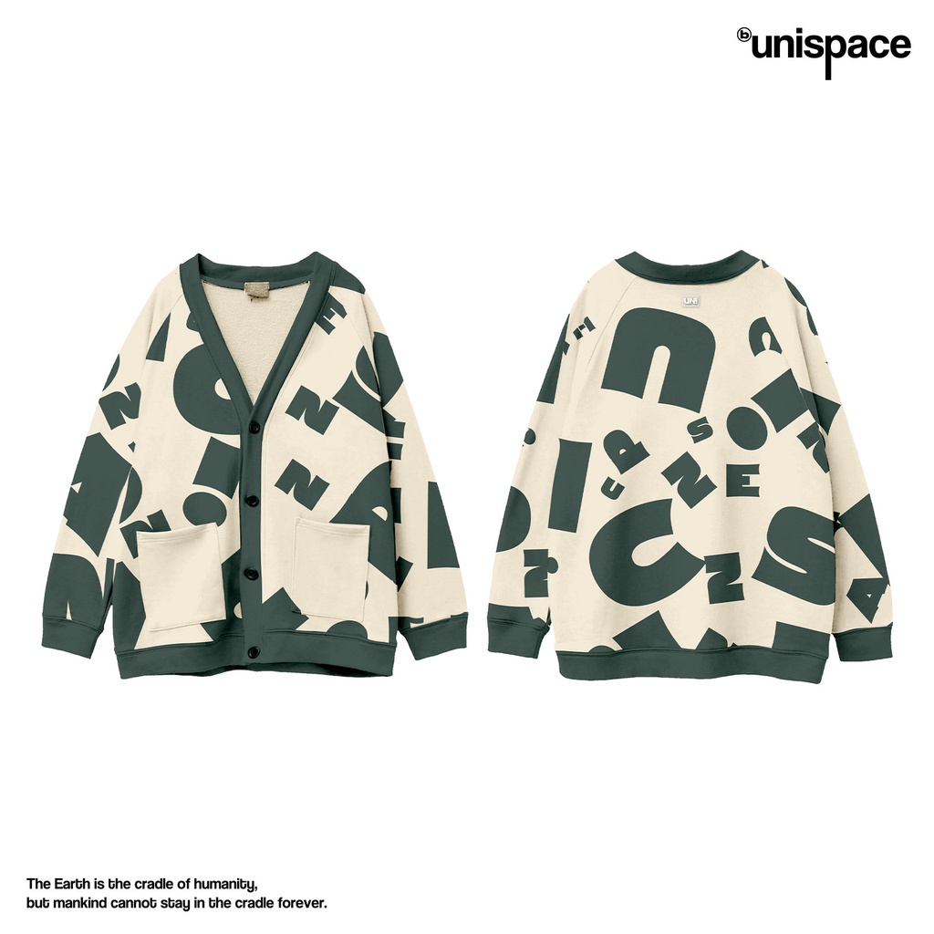Áo cardigan By UniSpace Signature áo khoác unisex nam nữ vải nỉ You Good