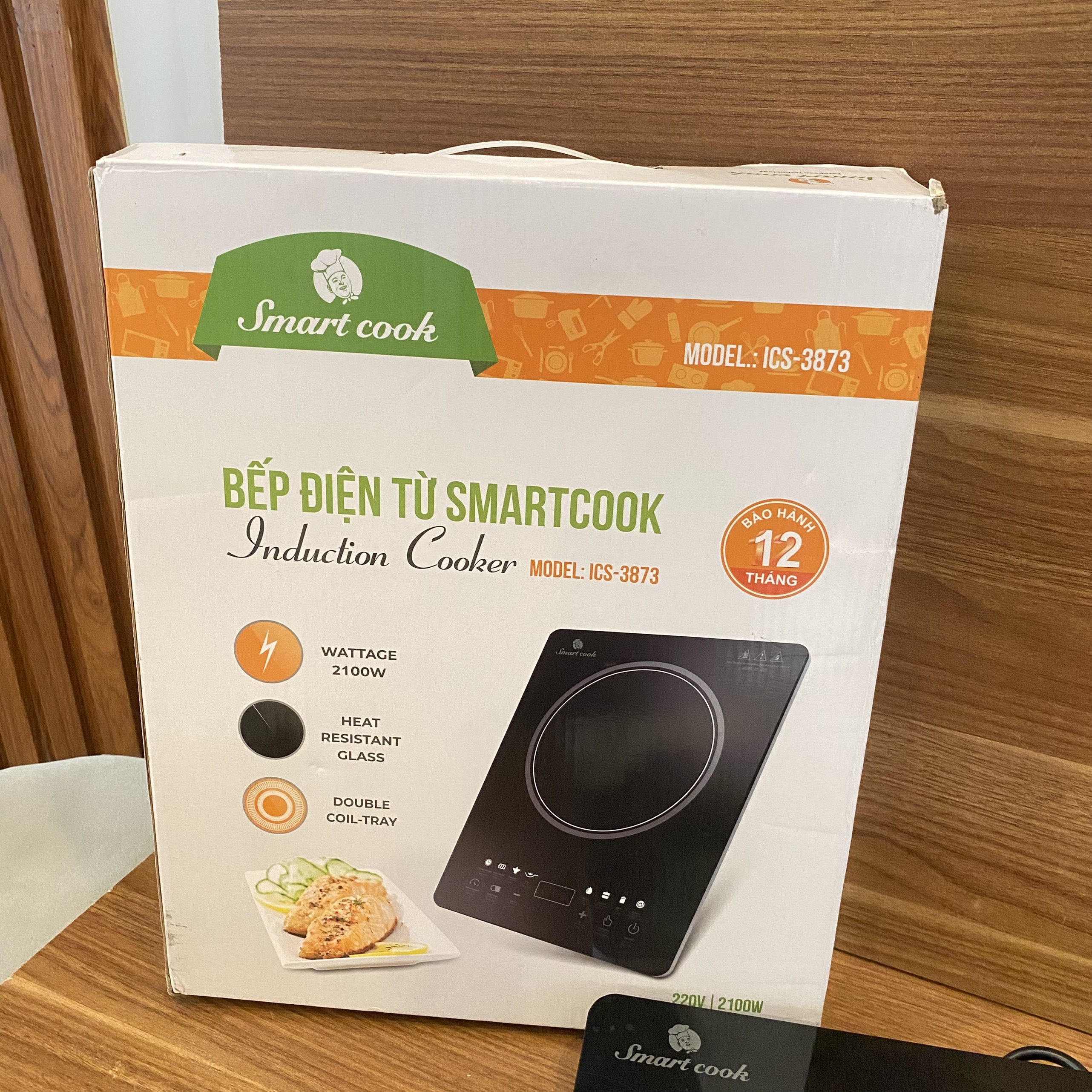 Bếp điện từ Smartcook ICS-3873 ( Điện áp 220V - Công suất 2.100W - BH 12 tháng)