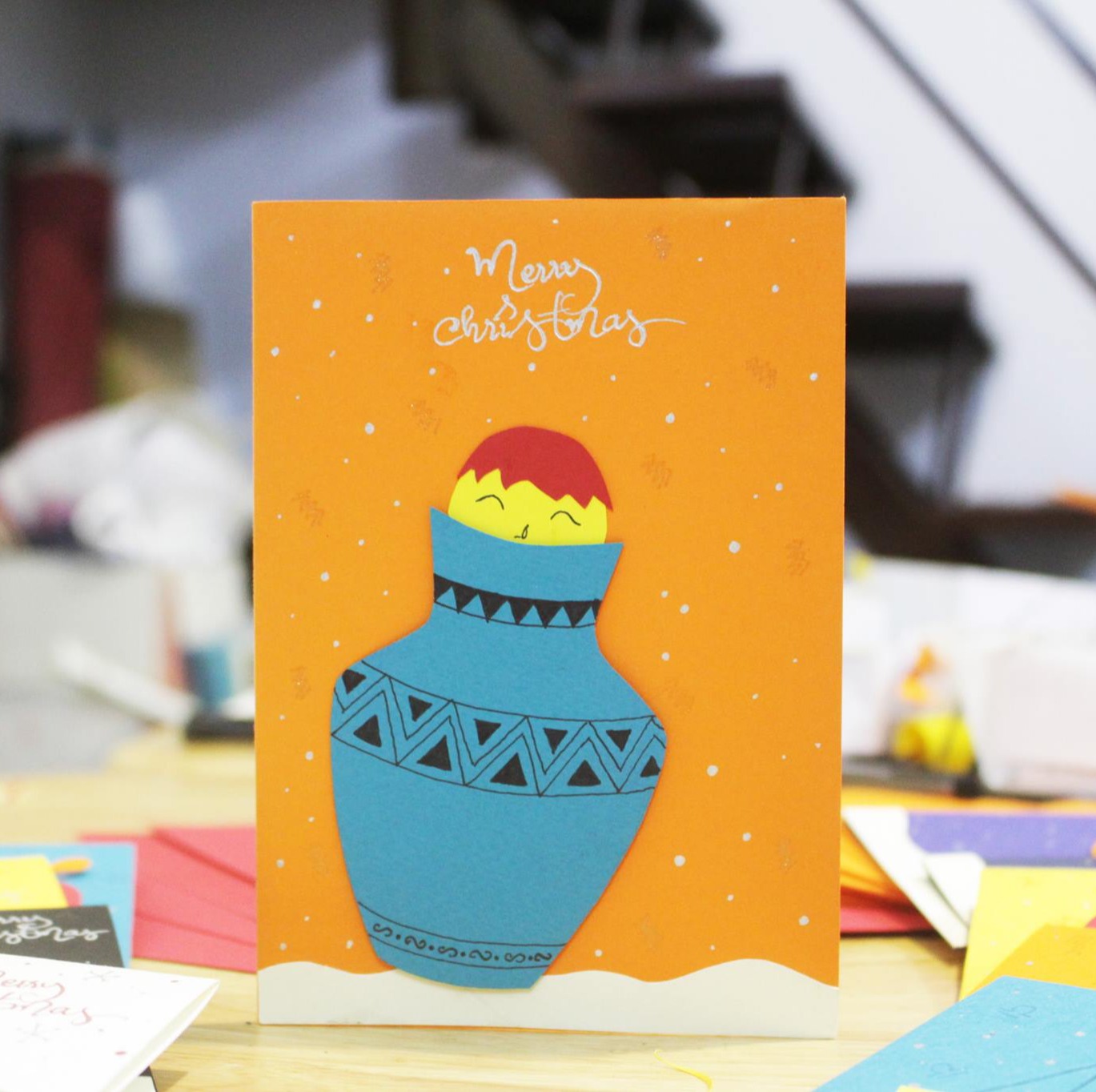 Thiệp Giáng sinh Cung Bảo Bình