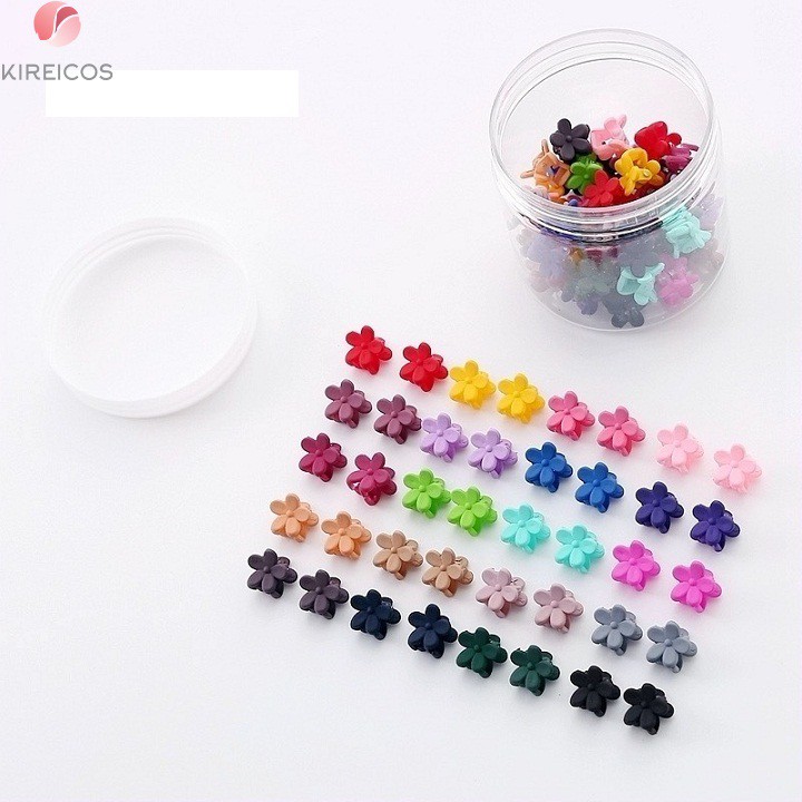 40 chiếc kẹp gấp mái cao cấp nhiều màu hình hoa size nhỏ cho bé