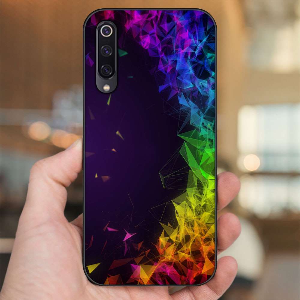 Ốp lưng xiaomi mi 9, mi 9 se viền đen in hình gaming hoạ tiết 3d
