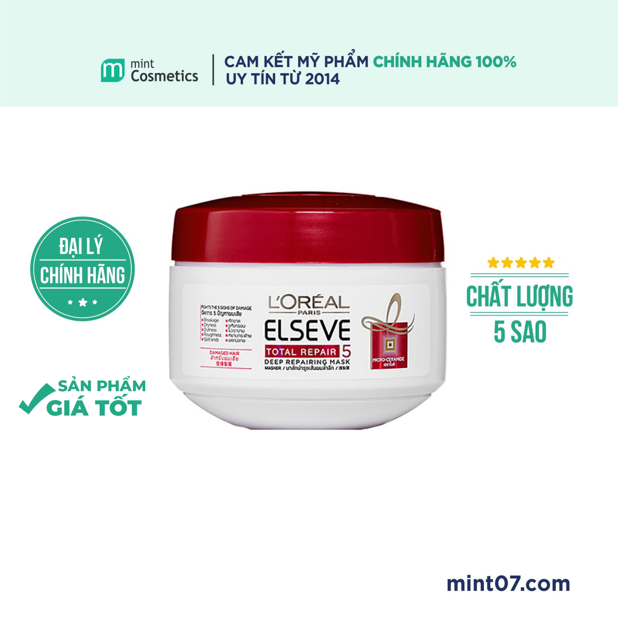 Kem Ủ Phục Hồi Tóc L’Oreal Paris Elseve Total Repair 5 Repairing Mask