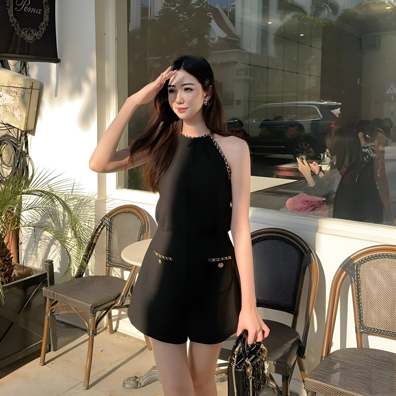 Set áo yếm phối cổ, quần short nữ Linly Store