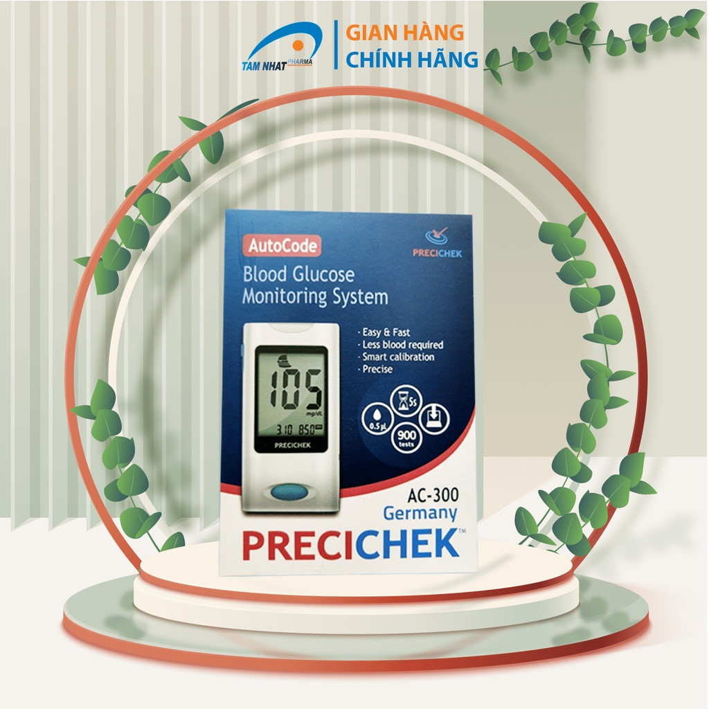 Máy đo đường huyết Precichek AC-300 + 50 que thử
