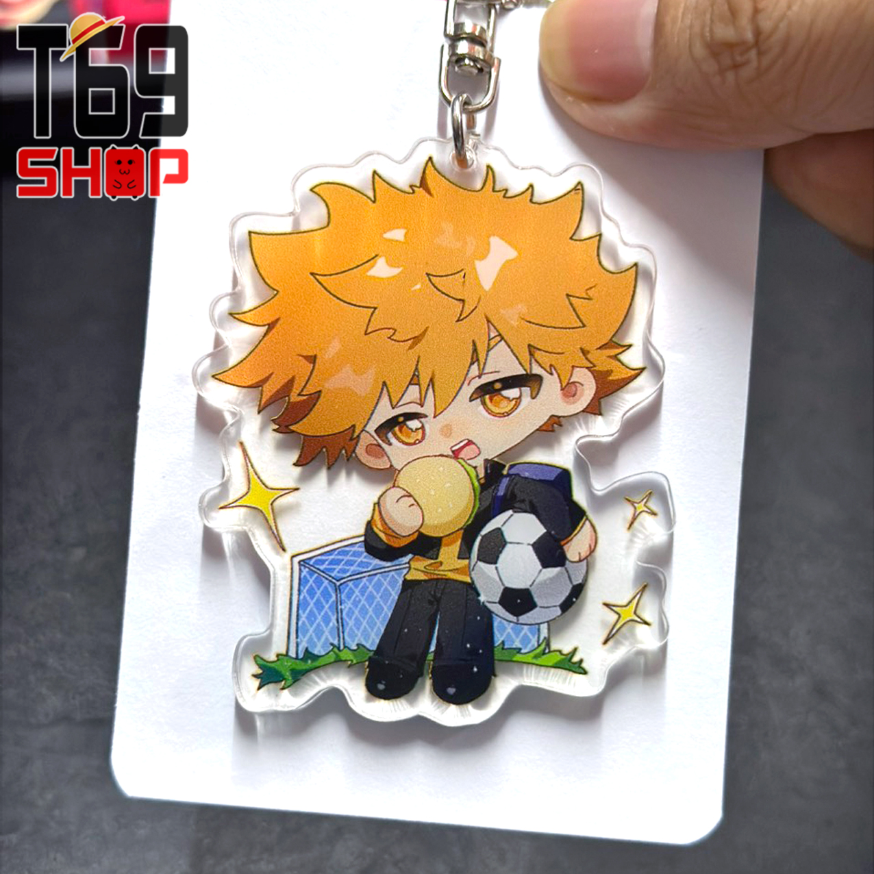 Móc khóa mica anime Blue Lock - Mẫu 2 (Loại cao cấp - Hình in ép giữa 2 mặt mica) [T69 Shop]
