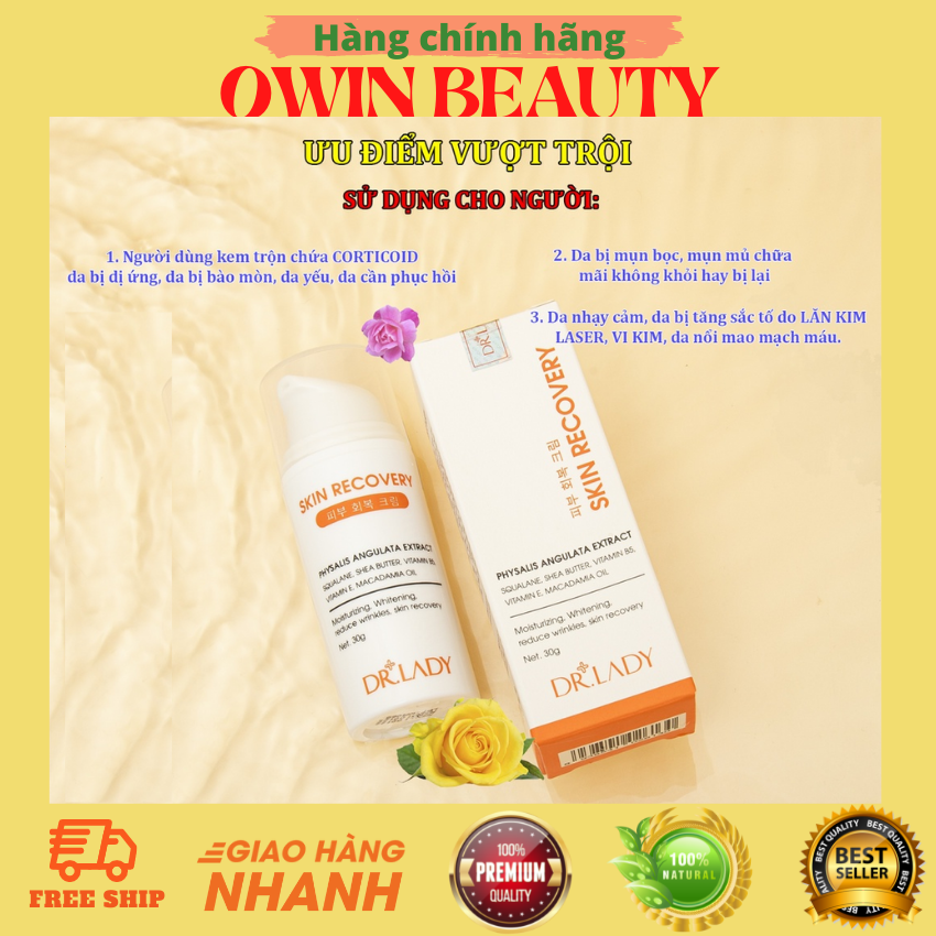 Free shipping-HCMC 1 bottle of Dr. Lady's skin recovery anti-aging whitening acne clearing skin care.