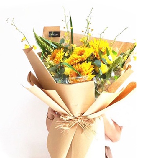 5 Tờ Giấy Xi Măng Kraft Gói Hoa (Khổ 50x70cm)