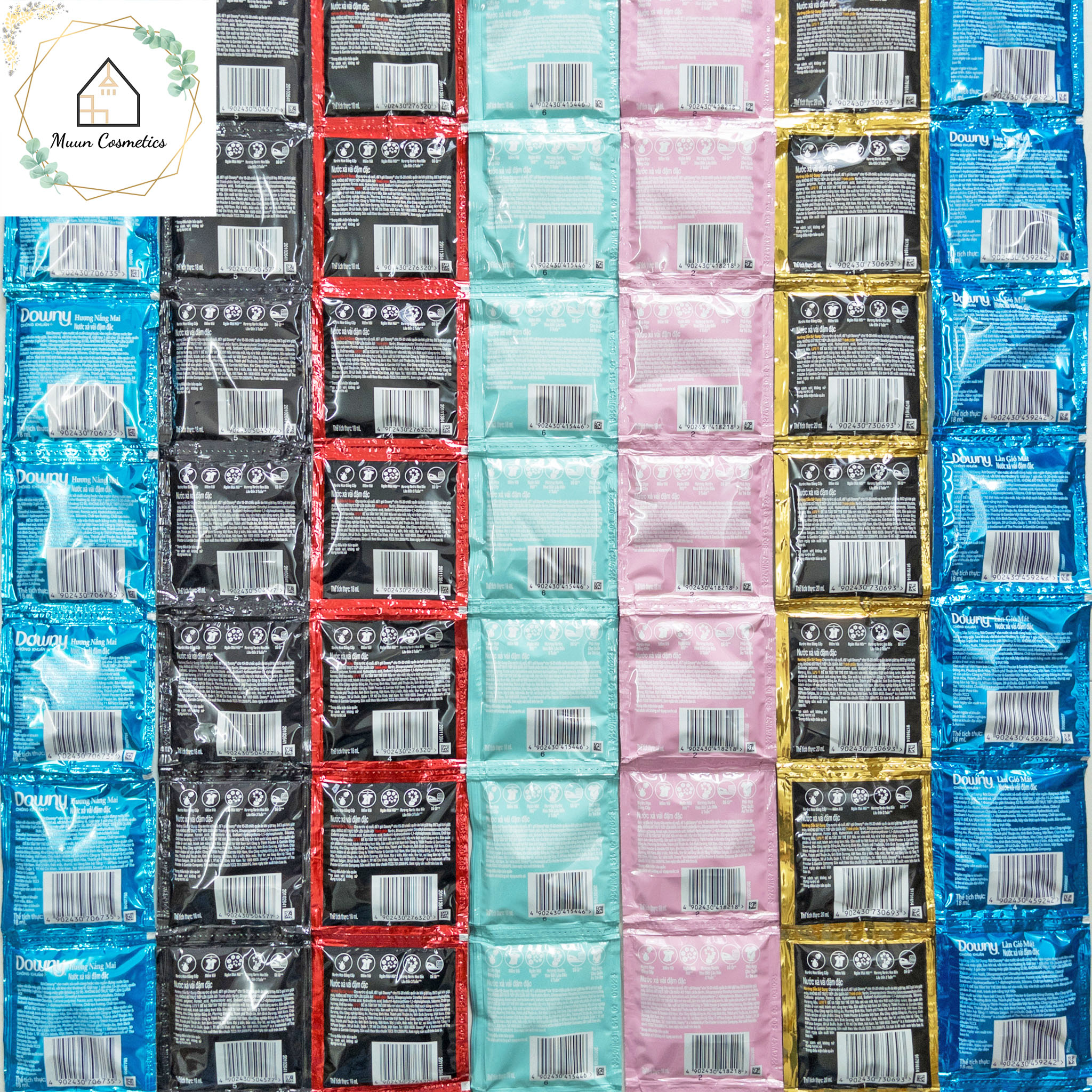 1 Dây 10 Gói Nước Xả Vải Downy