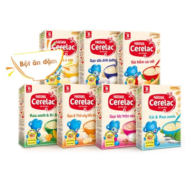 ĐỦ VỊMua 6 hộp tặng bát ăn dặm Bột ăn dặm Nestle cerelac mẫu mới 200g date