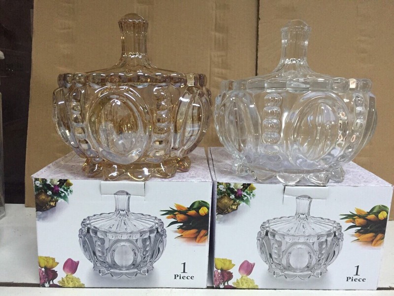 Thố Mứt Thủy Tinh Pha Lê Trái Bí, thố hạt dưa ngày Tết