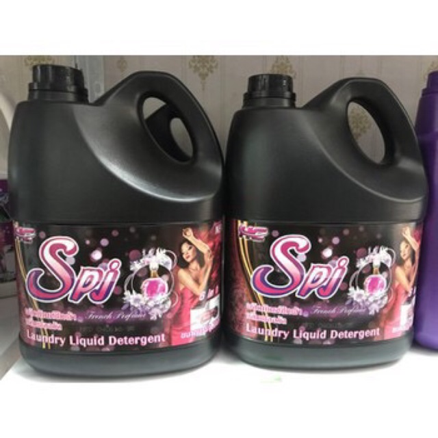 NƯỚC GIẶT XẢ 6in1 ĐẬM ĐẶC SPJ THÁI LAN 3500ml màu đen