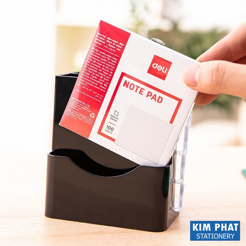 Khay cắm bút, Khay để bút Deli E9133 (Tặng 1 tập giấy Note DELI)