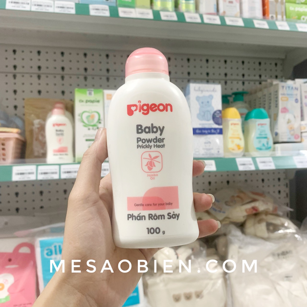 Phấn rôm sẩy/ Phấn thơm Pigeon 100g 200g cho bé