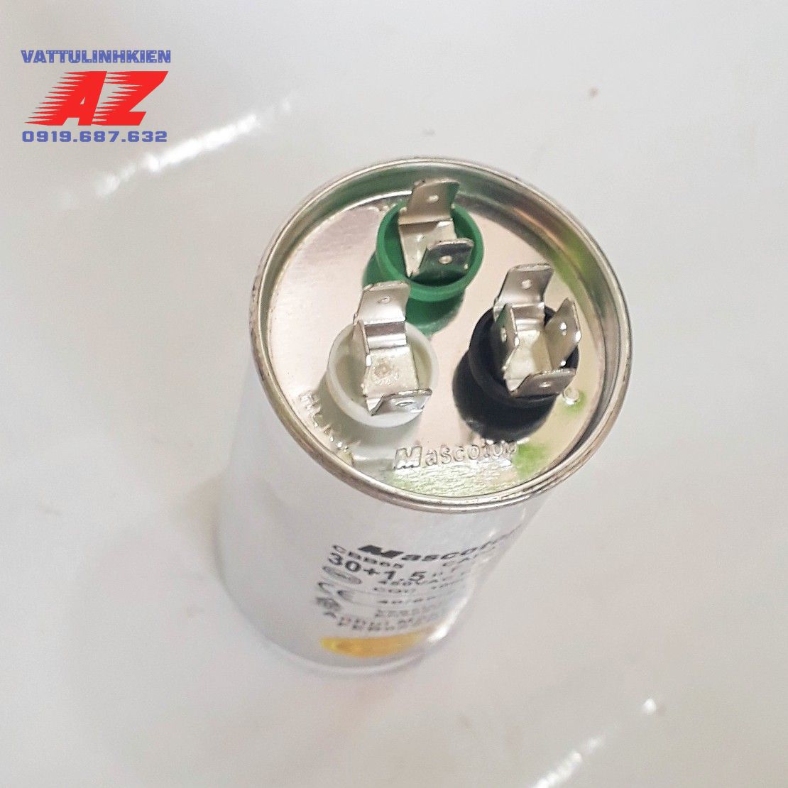 Tụ điện kép CBB65 30+1.5mF +5% ( Dùng cho block điều hòa)