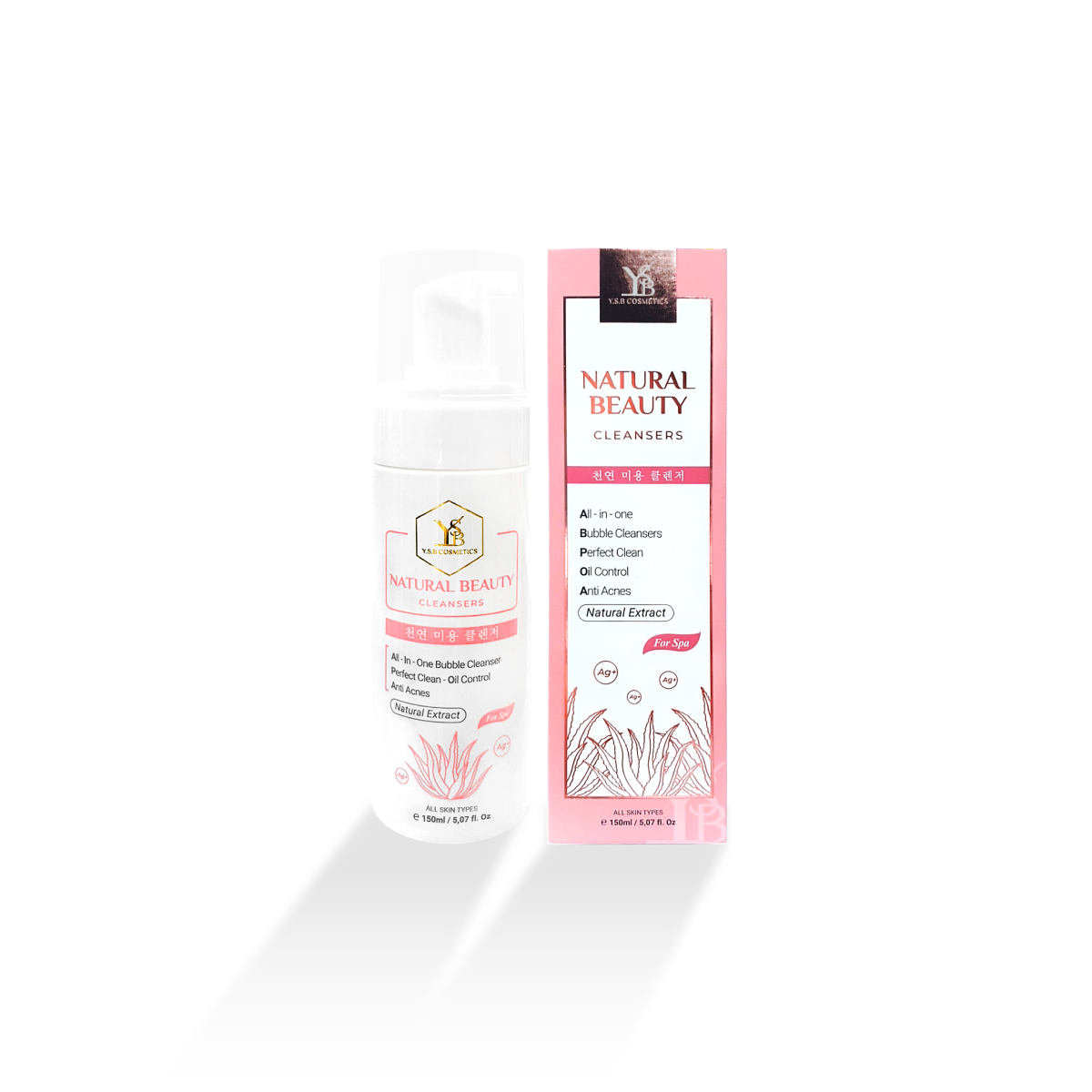 [HCM][YSB Cosmetics] Sữa rửa mặt Nha Đam Nano Bạc NATURAL BEAUTY CLEANSERS