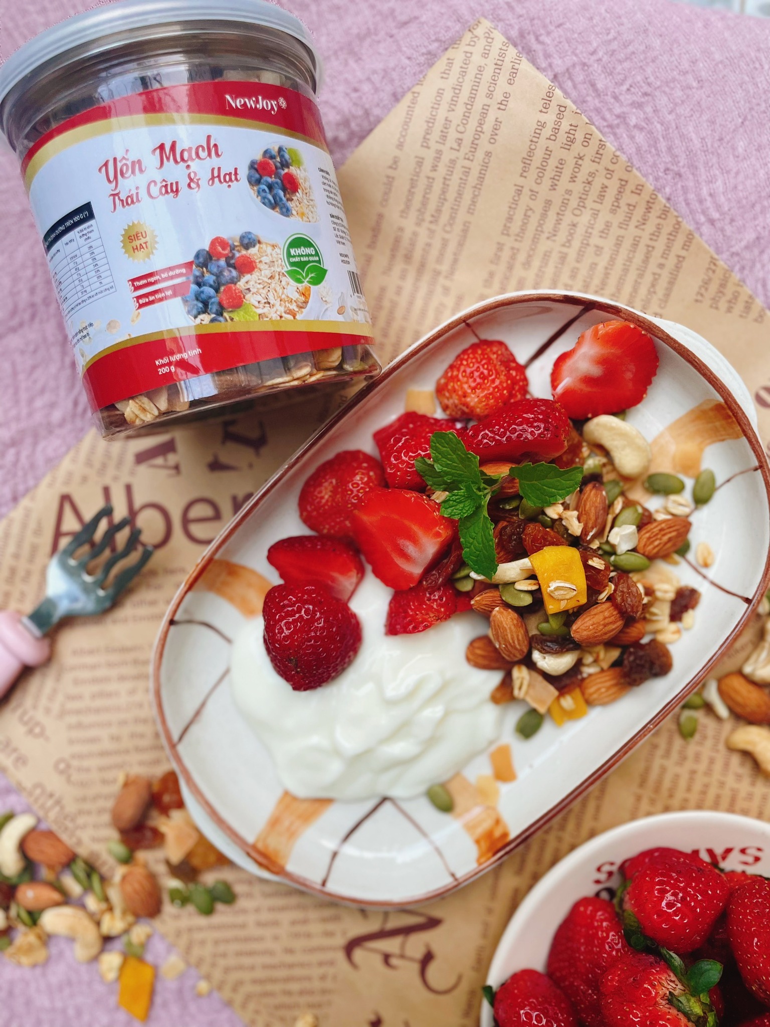 SNACK YẾN MẠCH TRÁI CÂY SIÊU HẠT NEWJOY 200GR - 50005