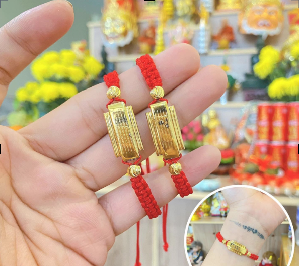 VÒNG 5 DÒNG KINH MAY MẮN CHÙA WATTRAIMIT THÁI LAN