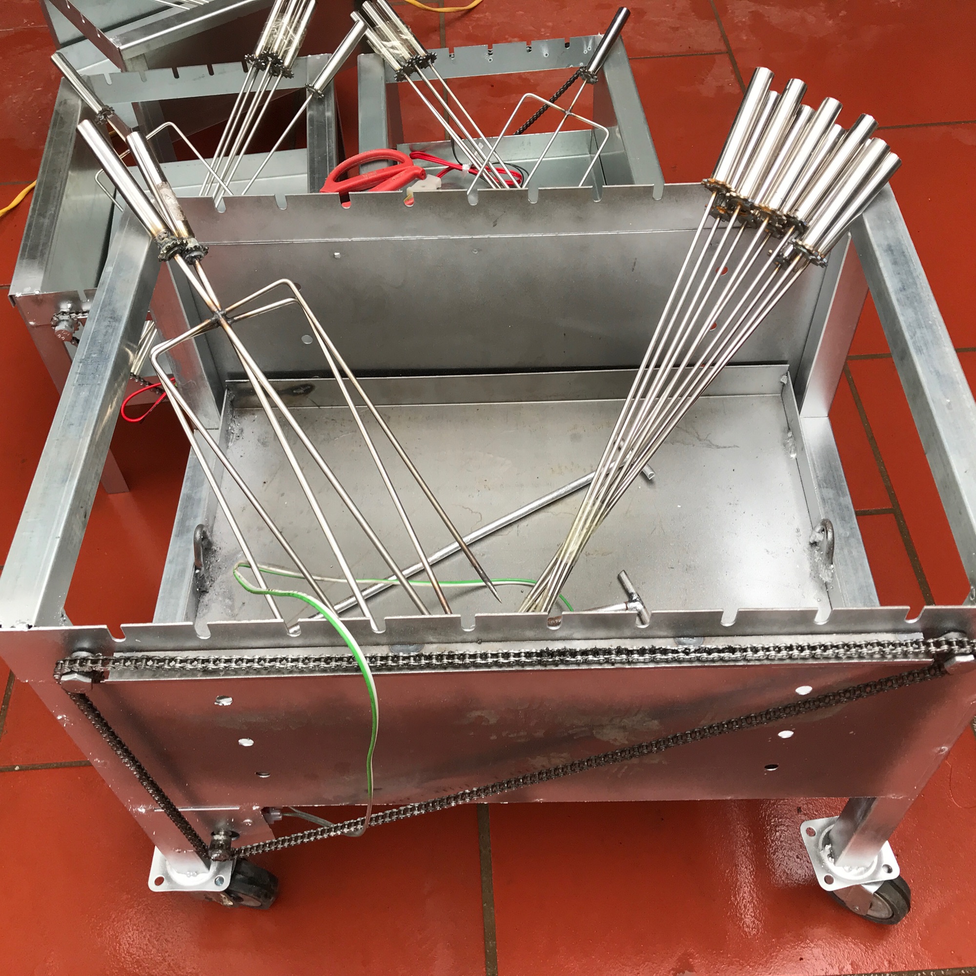 Bếp Nướng Than Hoa Tự Quay 10 xiên (tặng 10 xiên đơn+2 xiên 3)