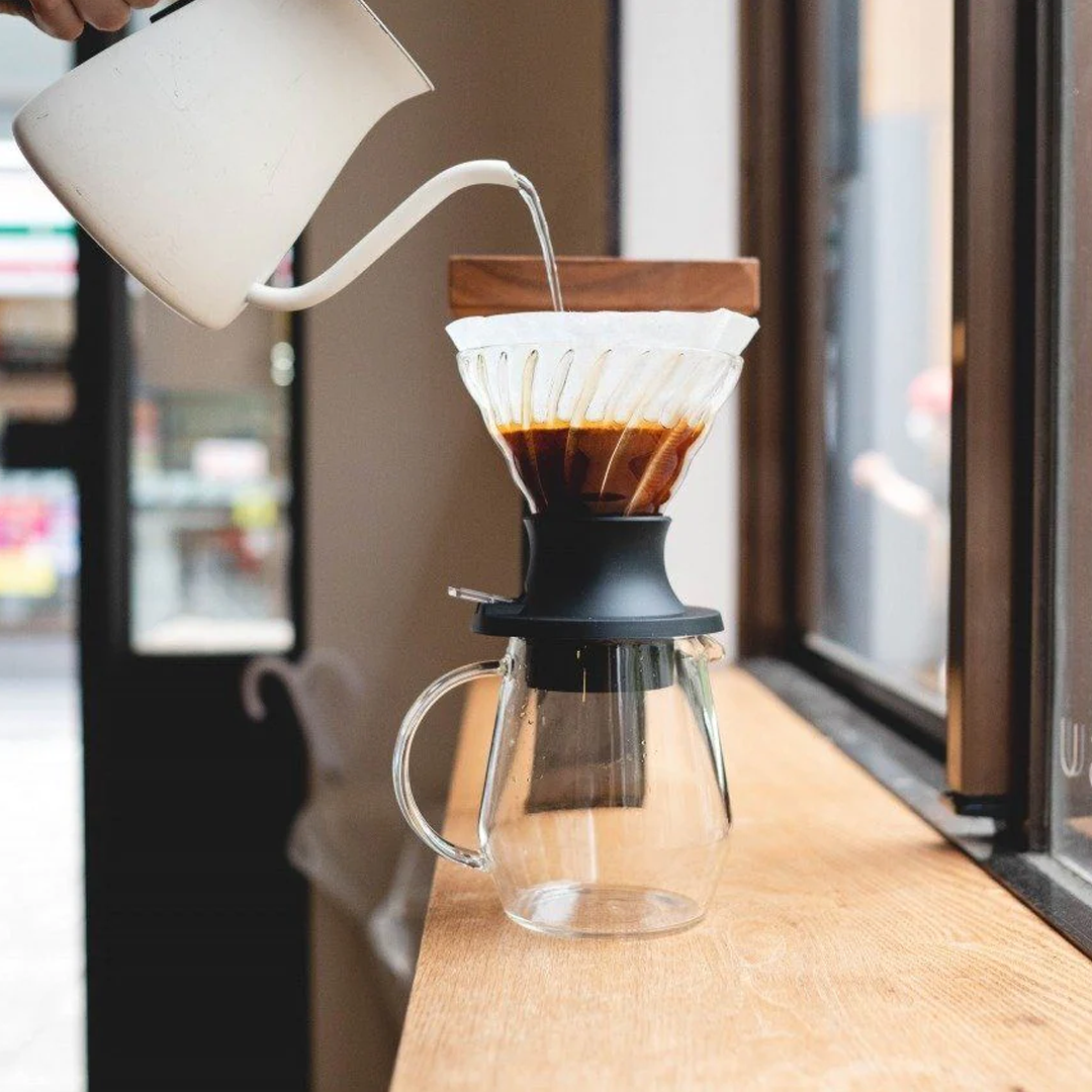 Phễu thủy tinh Hario Immersion Dripper Switch | Pha cà phê pour-over dễ dàng