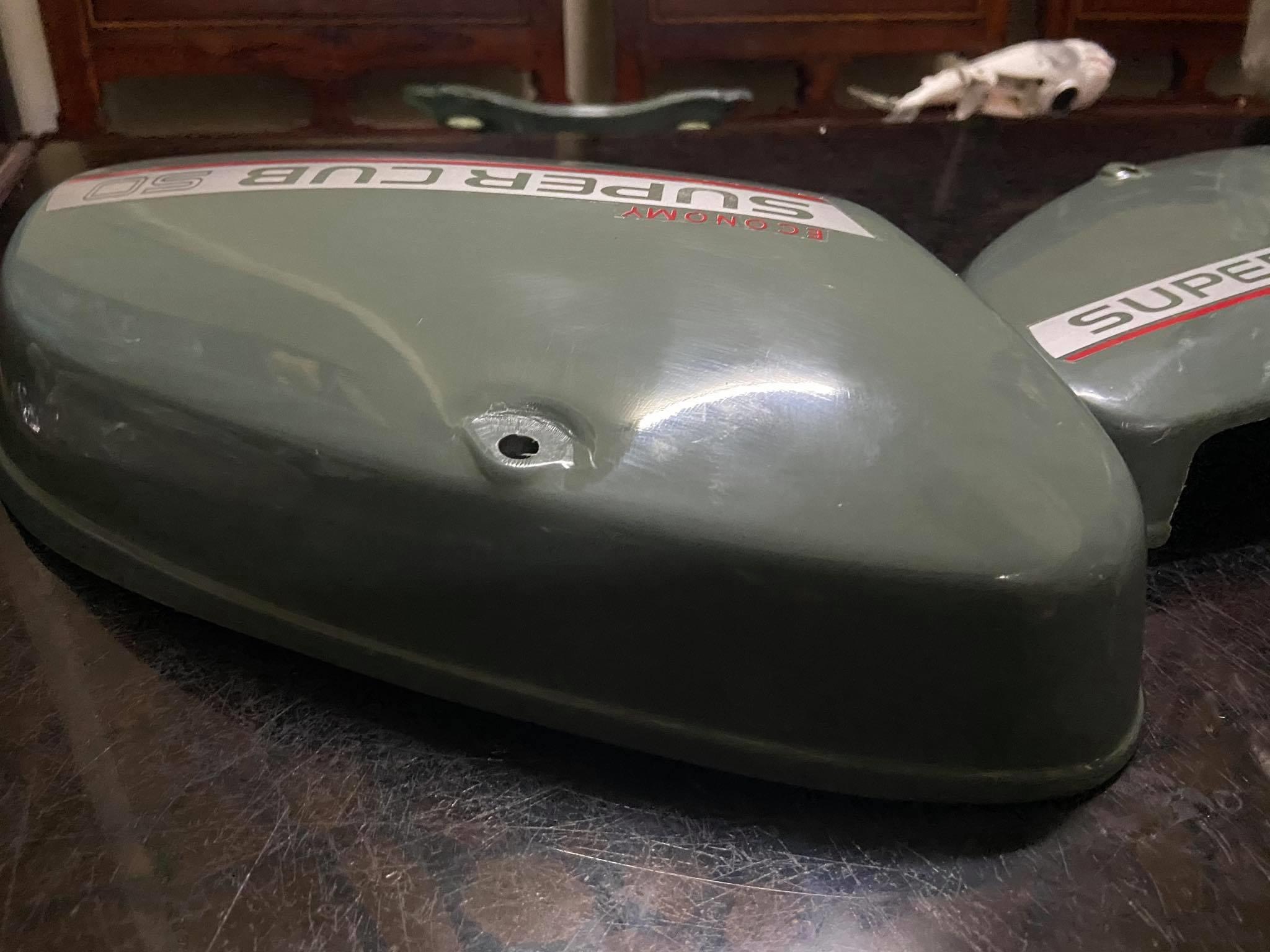 Đôi cốp honda cub 81 zin (màu xanh )