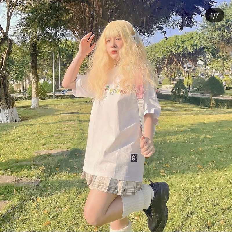 LUCKÁo thun tay lỡ Unisex CRAYON TBO