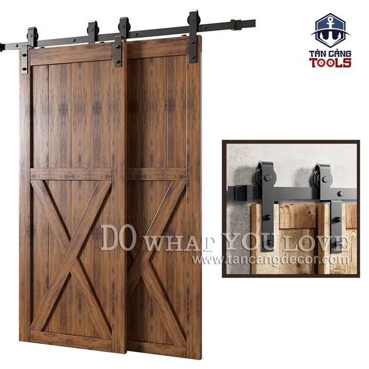 Phụ kiện Cửa Lùa 2 Cánh Đôi Barn Door
