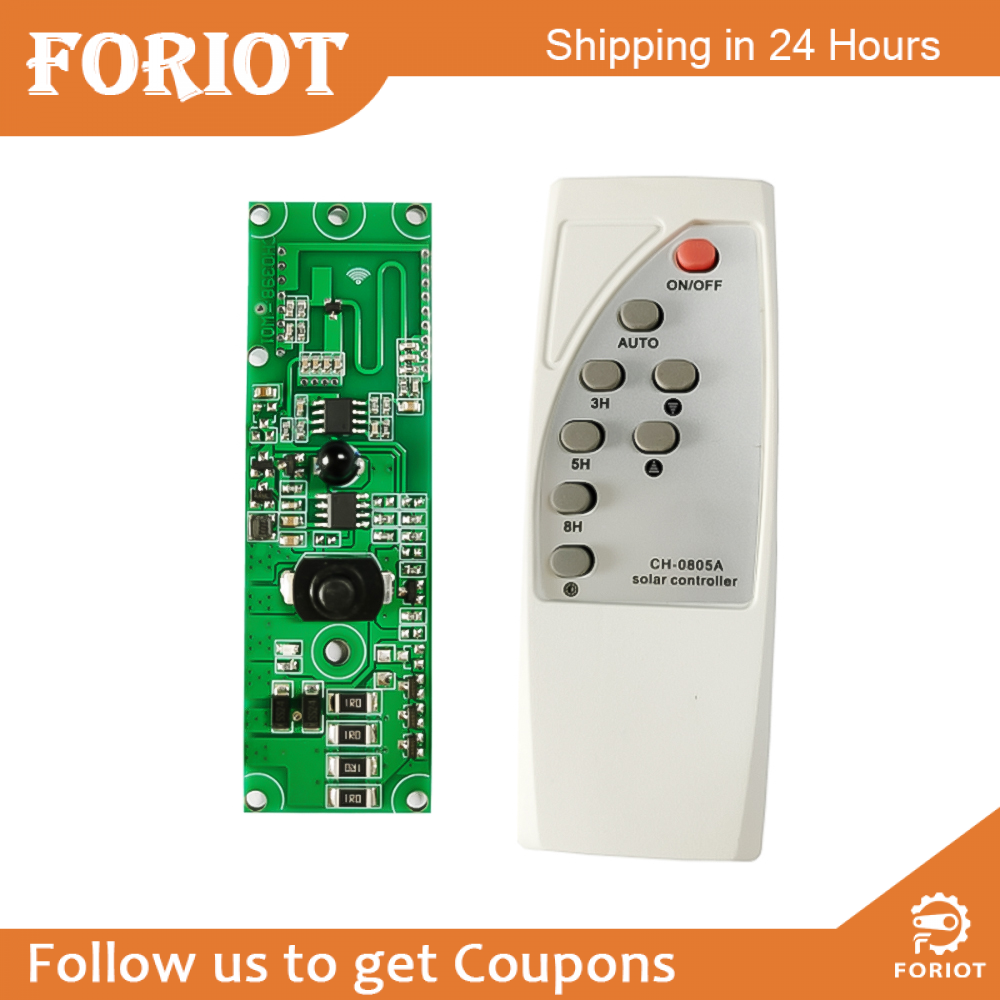 Foriot Original Foriot 3.2V3.7V light control + radar human body induction solar light circuit board solar LED driver board with remote control