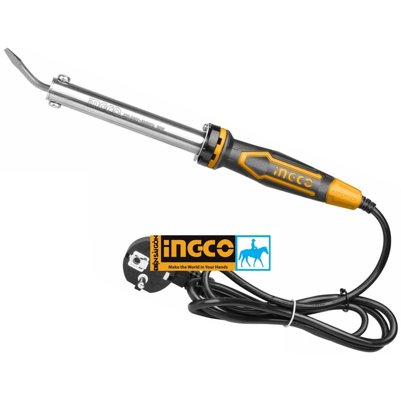 Mỏ hàn chì Mũi cong 60W 220V INGCO SI0368