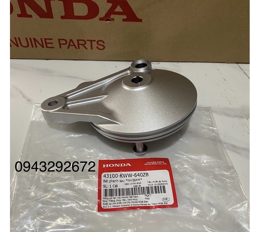 Bát phanh sau dream 110, wave a mới 2013, rsx 110 , ws 110 honda