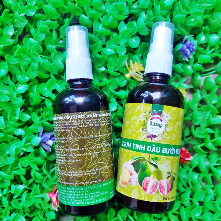 [HCM]Tinh dầu bưởi rừng mọc tóc hói gàu Ling 100ml