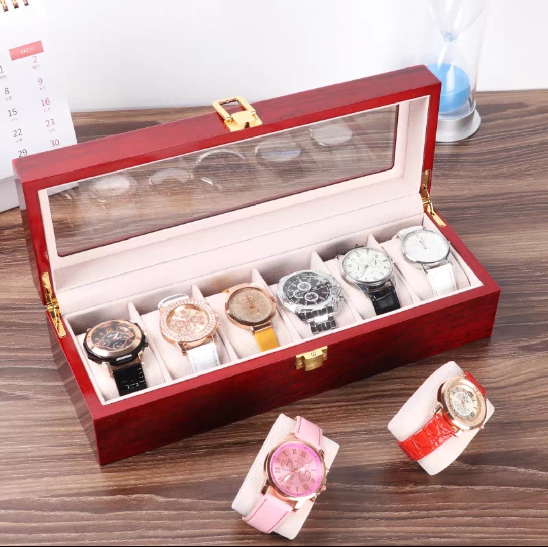 [HCM]Hộp đựng đồng hồ gỗ 6 chiếc