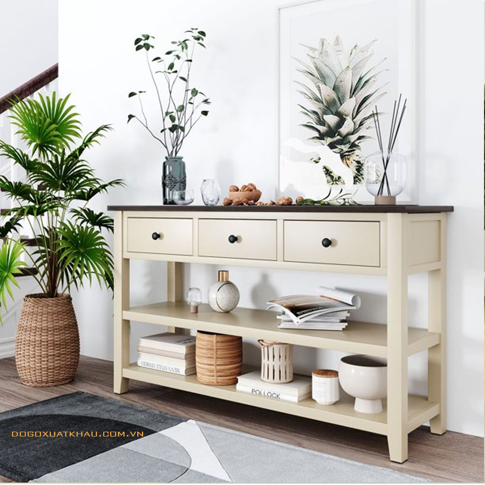 Bàn console 3 hộc kéo