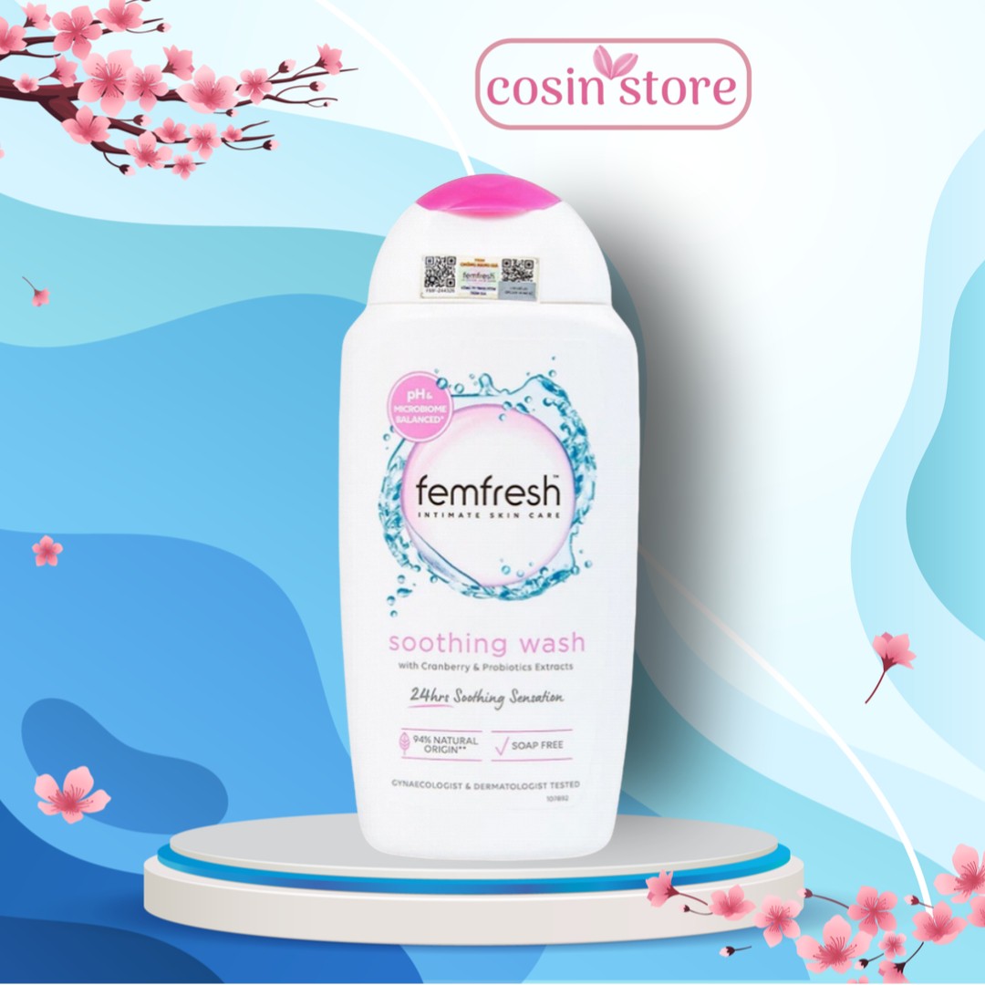 Dung dịch vệ sinh phụ nữ Femfresh Ultimate Care Soothing Wash 250ml - Màu Hồng - Cosin Store