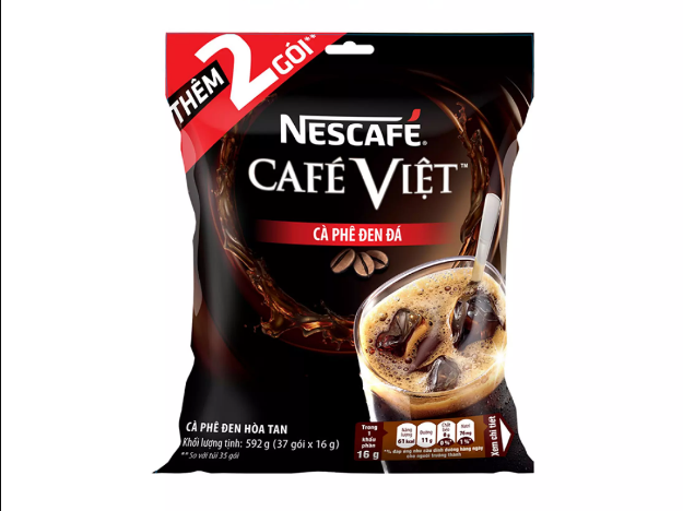 Cà phê Việt đen đá Nescafe Cafe Việt hòa tan 2in1 (1 bịch 35 gói x 16g)