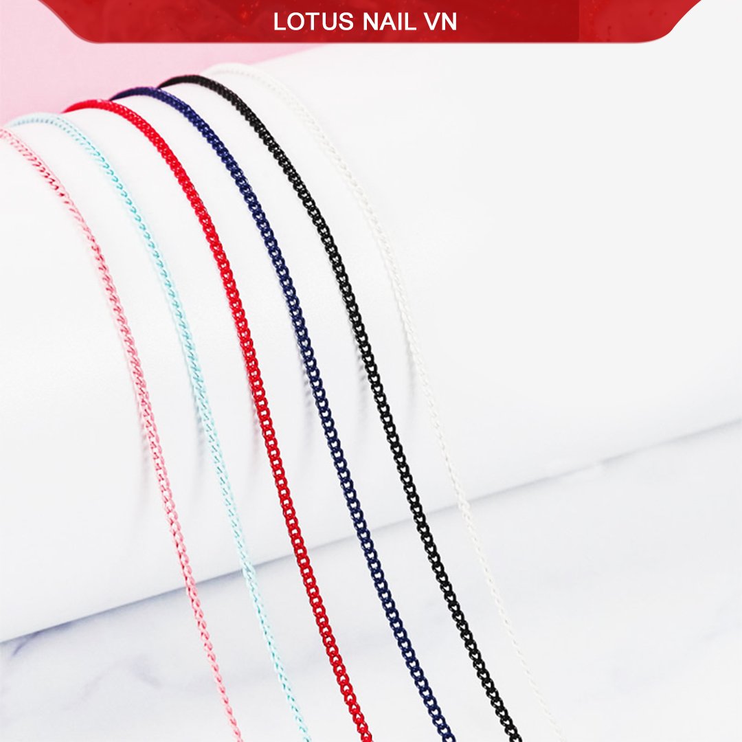 Xích nail, xích trang trí móng nhiều màu