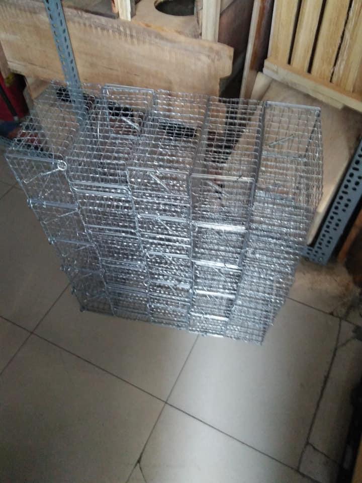 Combo of 2 Rat Traps, Rice Rats, Squirrel Traps Made of Sturdy Corrugated Wire Mesh to Limit Rust (with Anti-Slip Lock) 20 cm
