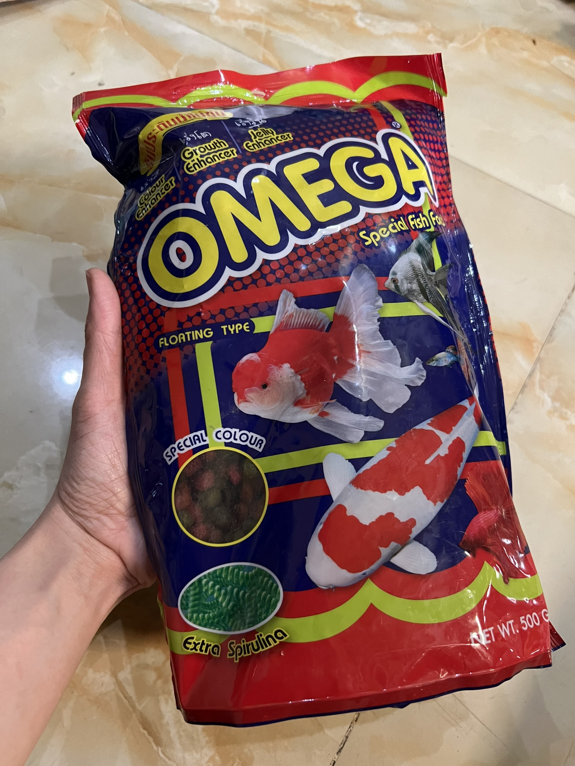 Thức Ăn Cho Cá Cảnh Cám Thái Cao Cấp OMEGA - Cho Cá Koi, Cá Vàng