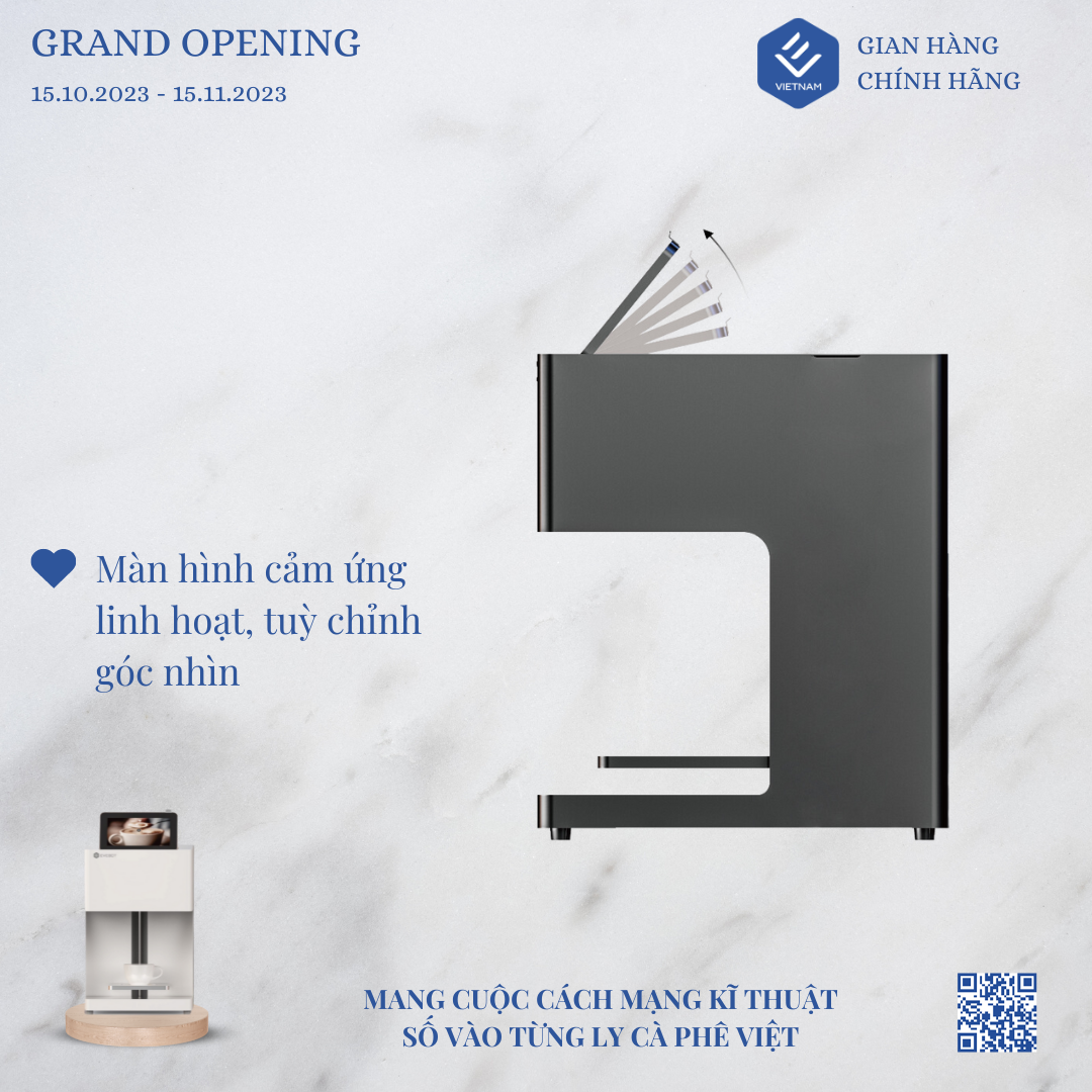 Máy in bọt cà phê EVEBOT EB-PRO (In một màu nâu)