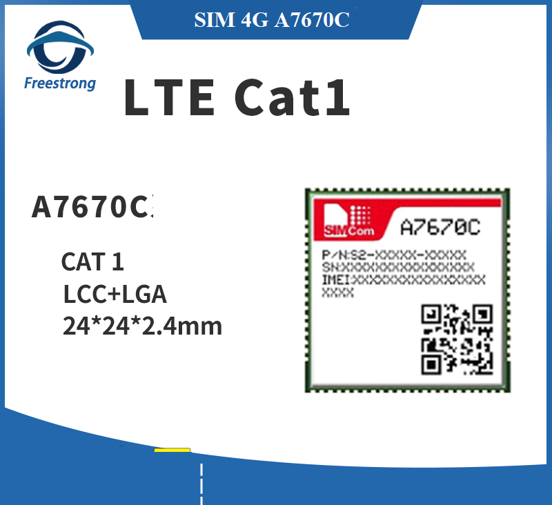 Module Sim 4G LTE Cat.1 A7670C SIMCOM