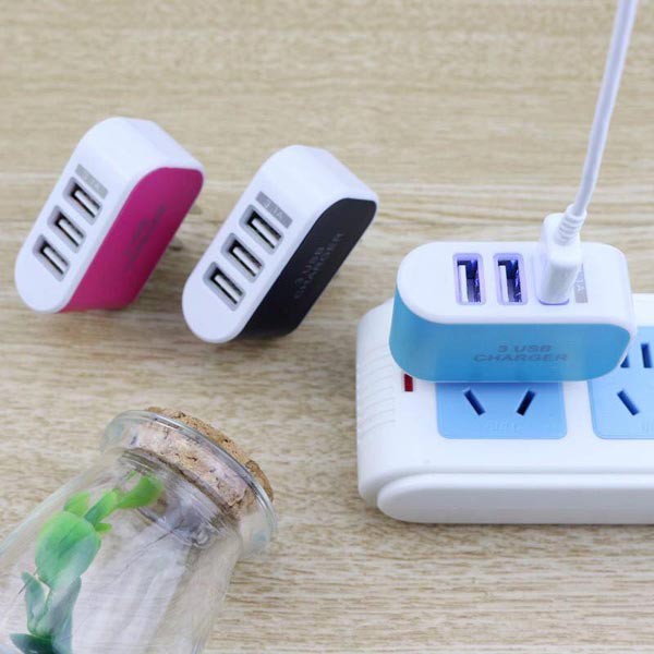 CỦ SẠC ĐIỆN THOẠI ĐA NĂNG 3 CỔNG USB