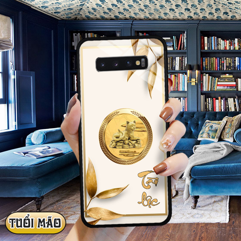 Ốp lưng kính 12 con giáp cho Samsung Galaxy S10
