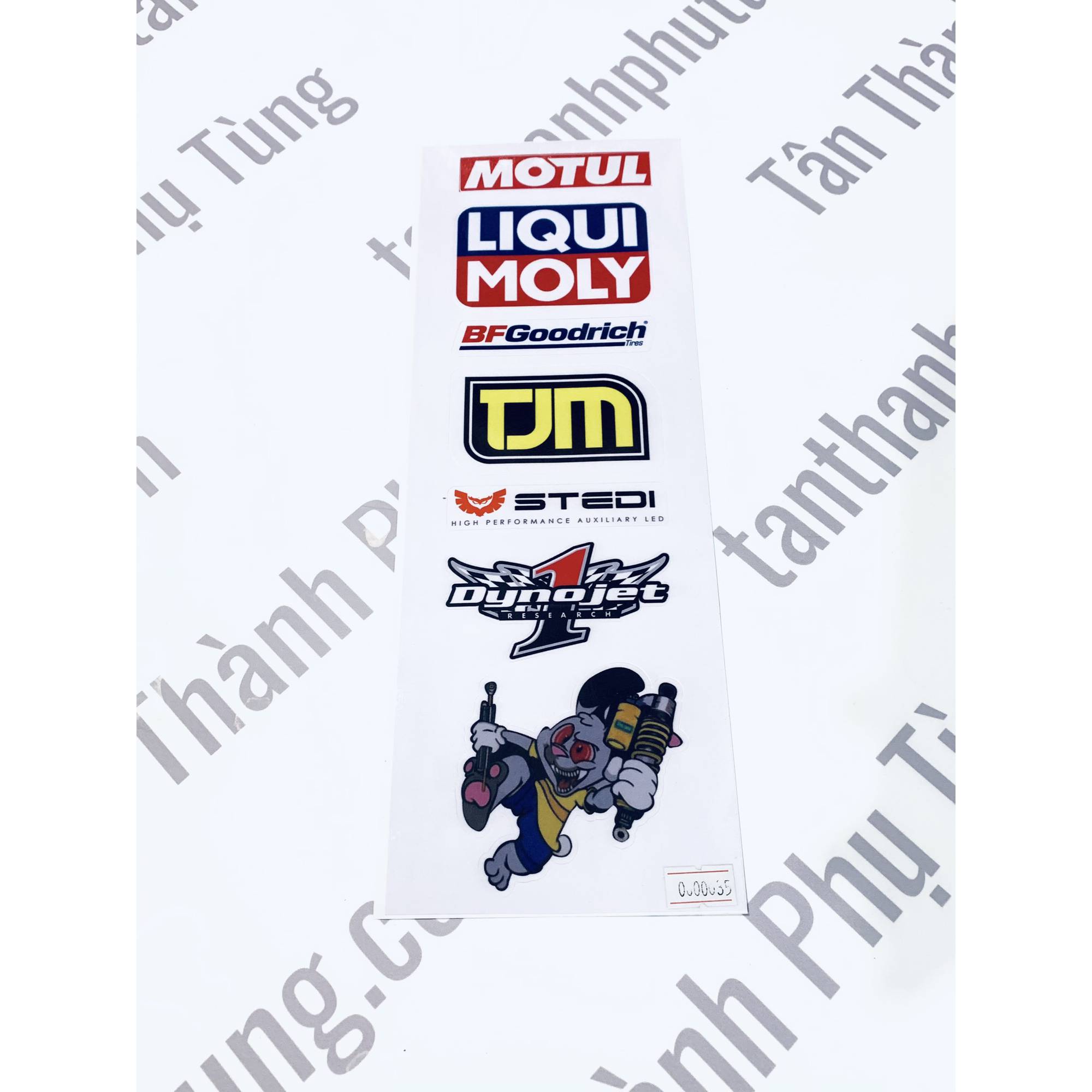 Tem sticker decal trang trí :rcb , nitron, durex, matris, ohlins....ms00035