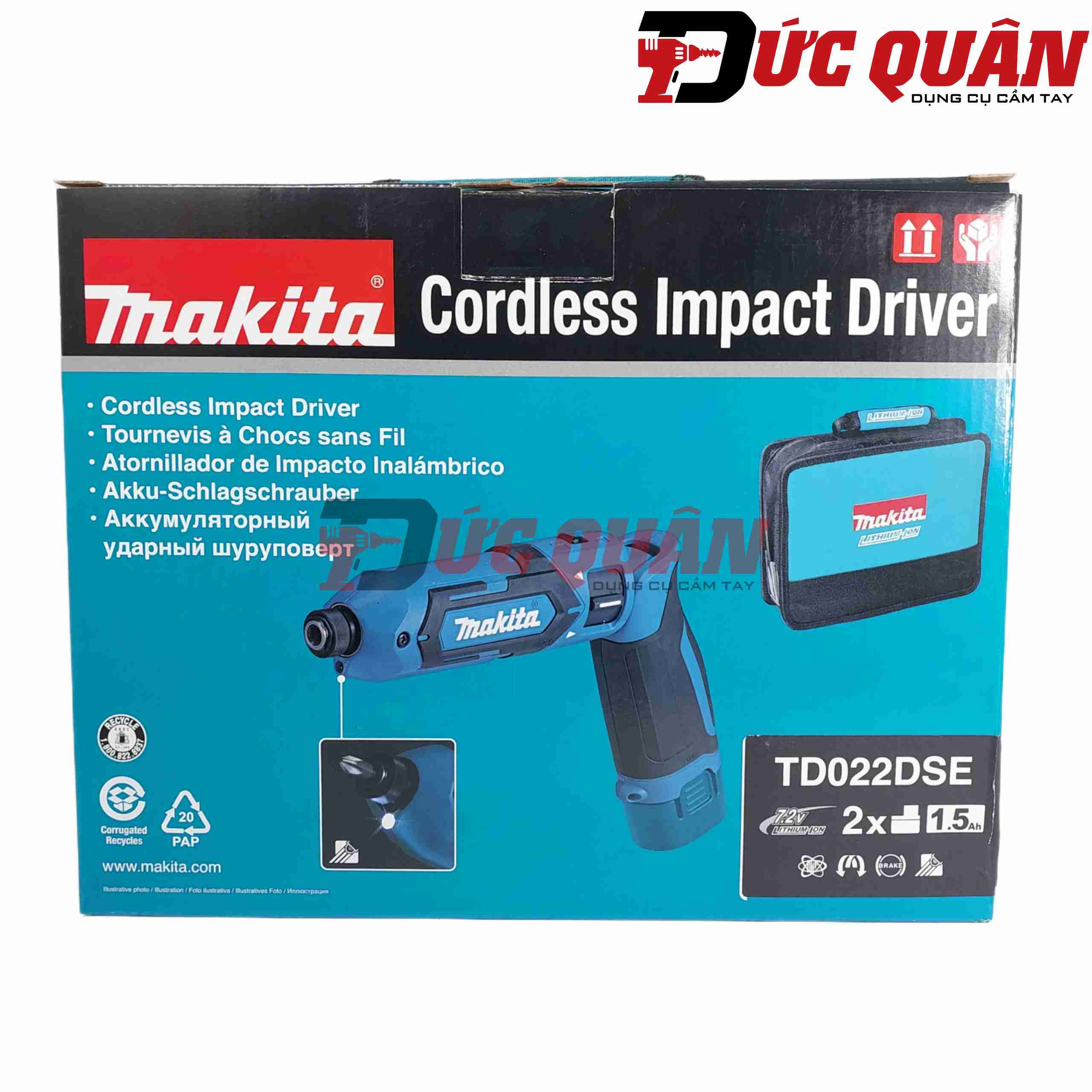 Bộ máy bắn vít Makita TD022DSE