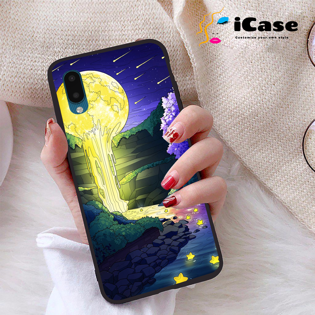 Ốp lưng samsung galaxy a03 viền dẻo tpu bst purple