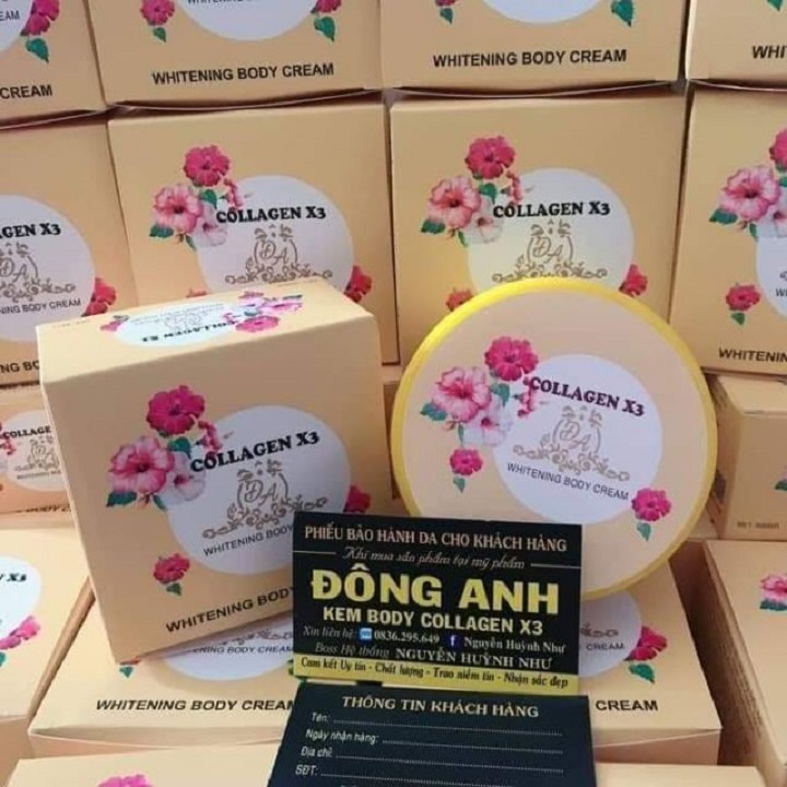 Kem dưỡng trắng da body Collagen X3 (Xịn)
