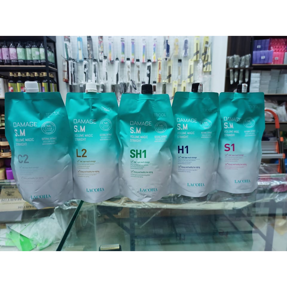 Thuốc uốn duỗi tóc cao cấp damage tricol 500ml