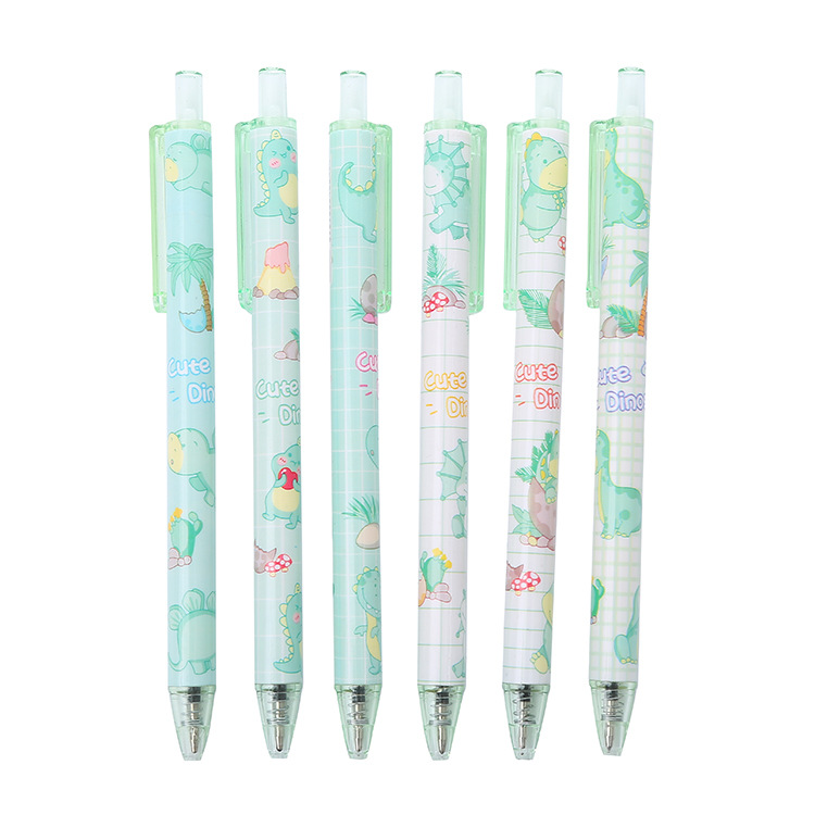 Bút bi bấm khủng long cute